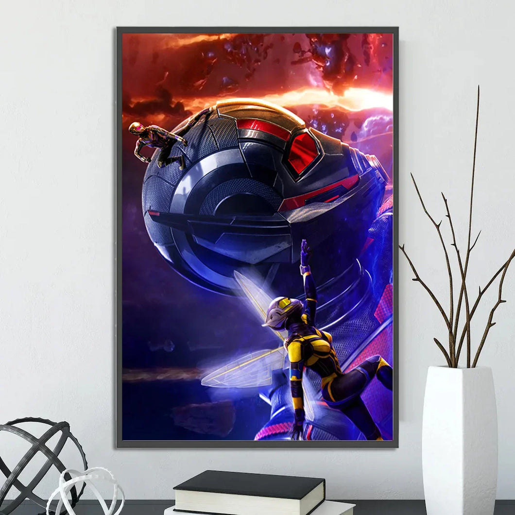 Marvel Movie Poster – Self-Adhesive Wall Mural / Wallpaper