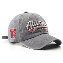 Load image into Gallery viewer, 2022 Summer Women Men Baseball Cap Fashion Letter Embroidery Snapback Hat Vintage Washed Cotton Unisex Hip Hop Sun Hat Casquette