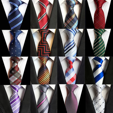 Men's Luxury 8cm Tie – 68 Colors Striped Floral Business Wedding Party Necktie Gift