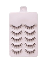 Load image into Gallery viewer, 5 Pairs Natural Daily Makeup Eyelashes Set Simulated Grafting Fish Tail Segmented