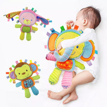 Load image into Gallery viewer, Lovey Elephant Tags Toy: Soft Plush Bell Rattles for Newborns &amp; Toddlers