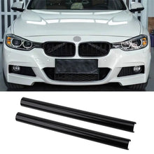 Load image into Gallery viewer, 2Pcs V Brace Style Car Front Grille Trim Strips for BMW F30 F10 F20 F31 F32 F36