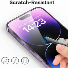 Load image into Gallery viewer, Tempered Glass for iPhone 14 Pro 15 16 17 13 12 11 pro max screen protector for iphone 15 pro mica for iphone 13 14 pro glass