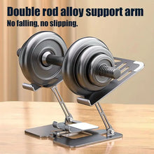 Load image into Gallery viewer, 2 In 1 Laptop Stand, With Phone Holder, Adjustable Steel Laptop Stand For Desk, Ergonomic Foldable Portable Desktop Laptoprise