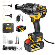 DayPlus 3 IN 1 Cordless Impact Wrench Electric Drill Impact Wrench,1500Nm Brushless Impact Gun 1/2