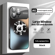 Load image into Gallery viewer, New Titanium Metallic Luxury Matte Case For iPhone 17 16 15 14 13 12 Pro Max Plus For Magsafe Glass Lens Camera Protection Cover