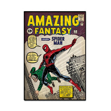 Load image into Gallery viewer, Retro Marvel Super Hero Decorative Painting Anime Spider Man Art Poster American Film Mural Home Childrens Room Wall Decor Print