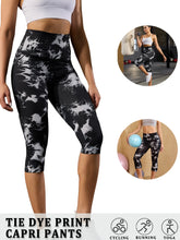 Load image into Gallery viewer, Women's High Waisted Capri Pants Super Soft Tummy Control No See Through Workout Yoga Running Athletic Push Up Gym Leggings