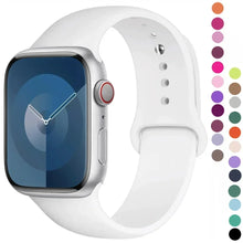 Load image into Gallery viewer, Silicone Band For Apple Watch strap 44mm 45mm 40mm 41mm 42-46mm sport bracelet iwatch series 8 7 6 5 4 9 10 11 SE-Ultra 2/3 49mm
