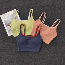 Load image into Gallery viewer, Women Breathable Sports Bra Shockproof Fitness Tops Push Up Gym Crop Top Brassiere Sport Bras Gym Workout Top Seamless Yoga Bra