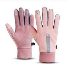 Load image into Gallery viewer, Womens Autumn and Winter Sports Warm Gloves Waterproof and Anti Slip Cycling Gloves Wind and Cold Resistant Outdoor Activity Glo