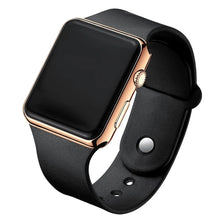 Load image into Gallery viewer, Simple Digital Watch for Men Women Fashion Sport LED Electronic Watch Black Silicone Wristband Casual Mens Watch Reloj Hombre
