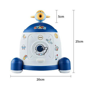 Rocket Piggy Bank!  Astronaut Savings, Fun Stickers