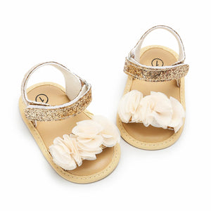 Meckior Floral Sandals: Cotton Sole, Infant/Toddler