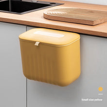 Load image into Gallery viewer, Trash Bin Without Punching Silicone Handle with Lid Two-way Opening Lid Wall-mounted PP Paper Basket Storage Tube Household Item