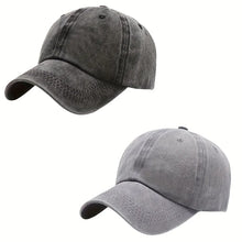 Load image into Gallery viewer, Men Women Unisex Baseball Cap Adjustable Solid Color Casual Hat Stretchy Fabric for Sports Secure Drawstring Closure Dad Hat