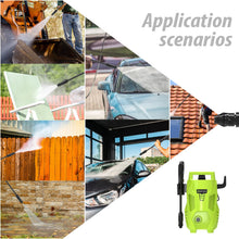 Load image into Gallery viewer, 2050PSI Electric High Pressure Washer, 1.6GPM 2300W Washer with 1-180° Adjustable Nozzle and Detergent Tank for Cleaning Car