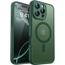 Load image into Gallery viewer, Luxury Frosted Phone Case For iPhone 16 15 14 13 12 11 Pro Max Plus 17 Air For Magsafe Matte Transparent Magnetic Cover