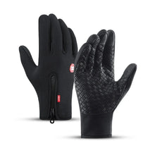 Load image into Gallery viewer, Men Women Cycling Winter Warm Sport Gloves Touchscreen Outdoor Fishing Splash-proof Skiing Snowboard Nonslip Zipper Gloves
