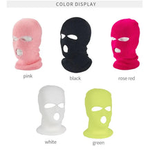 Load image into Gallery viewer, Full Face Ski Mask 3 Holes Balaclava Tactical Army Windproof Winter Warm Knit Beanie