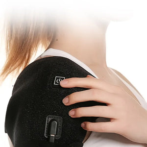 Electric Heated Shoulder Brace Wrap Massage Support Belt Fitness Keep Warm
