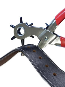 Multifunctional Leather Hole Punch Tool Carbon Steel Belt Puncher Crafts DIY Tool