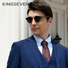 Load image into Gallery viewer, KINGSEVEN Handmade Black Walnut Sunglasses - Polarized UV400 Mirror Lens Eyewear