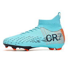 Load image into Gallery viewer, New Men Soccer Shoes High-top Futsal Cleats Sneakers Football Boots Grass High-quality Non-Slip Match Indoor Hot-selling FG/TF