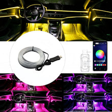 Load image into Gallery viewer, RGB Car Interior Atmosphere Light Strip 5M App Control Ambient LED Light USB Fiber Optic Lamp Decor for Auto DIY Universal Fit