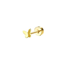 Load image into Gallery viewer, Bobisty 1pc Earrings Surgical Stainless Steel Earrings for Women Dainty Flat Back Earring Stud Hoop Cartilage for Sensitive Ears