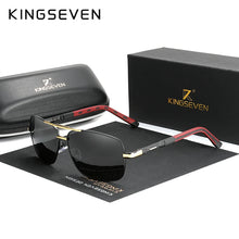 Load image into Gallery viewer, KingSeven Aluminum Polarized Sunglasses: Fashion Frame Mirror Sun Glasses