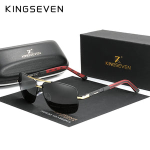 KingSeven Aluminum Polarized Sunglasses: Fashion Frame Mirror Sun Glasses