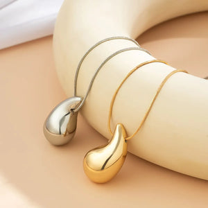 Vintage Snake Chain Pea Pendant Necklace Earrings Set Women's Aesthetic Jewelry