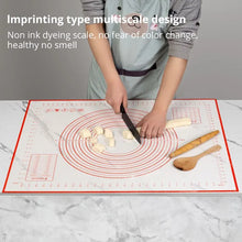 Load image into Gallery viewer, Silicone Kneading Dough Mat 40x50cm - Baking Pizza Cake Kitchen Bakeware