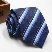 Load image into Gallery viewer, Classic Stripe Necktie Men Business Formal Wedding Tie 8cm Blue Black Pink Red Neck Ties Fashion Shirt Dress Accessories