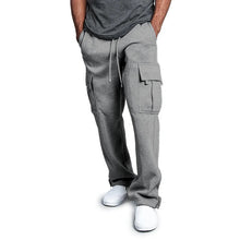 Load image into Gallery viewer, Men&#39;s Sweatpants Joggers - Straight Fit, Loose, Drawstring, Multi-Pocket for Sports &amp; Streetwear