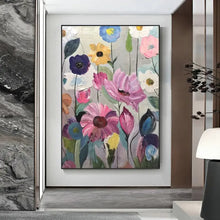 Load image into Gallery viewer, Scandinavian Abstract Wall Art Large Floral Botanical Oil Painting HD Poster for Home Decor