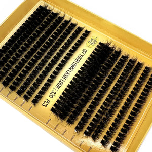 Handmade 320 Bundles Eyelash Extension Cluster 5D Fluffy Mink Individual Lashes