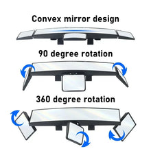 Load image into Gallery viewer, Adjustable Wide-view Rearview Mirror In The Car Wide Angle Panoramic Assisting Interior Clip On Convex Rear View Mirror For Car