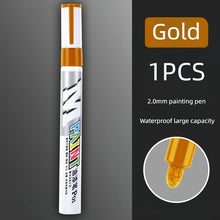 Load image into Gallery viewer, Car paint scratches repair brush pen waterproof water paint marker pen car tire tread care automotive  black white red silver
