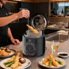 Load image into Gallery viewer, SUPERLEX Electric Deep Fryer 1L For Home Temperature Control Visual Window Removable Oil Tank Easy‑Clean Fried Chicken Fries Pot