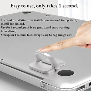 Mini Foldable Laptop Stand Portable Keyboard Lift Self-Adhesive Invisible Desk Mount