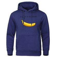 Load image into Gallery viewer, Dolce &amp; Banana Men&#39;s Hoodie Funny Print Casual Warm Fleece Streetwear Sweatshirt