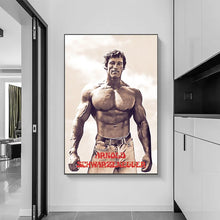 Load image into Gallery viewer, Arnold Schwarzenegger Fitness Wall Art - Inspirational Gym Poster Canvas Home Decor