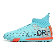 Load image into Gallery viewer, New Men Soccer Shoes High-top Futsal Cleats Sneakers Football Boots Grass High-quality Non-Slip Match Indoor Hot-selling FG/TF