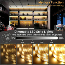 Load image into Gallery viewer, LED Light Strip Smart Dimmer Gesture Sensor Switch Control Easy to install Suitable For Living Room,Cupboard,Bedroom Lighting