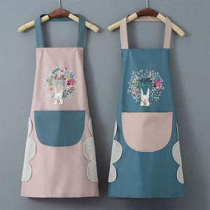 Oil-Proof Waterproof Apron: Fashion Kitchen Cooking Overalls for Men Women