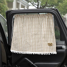 Load image into Gallery viewer, 1pc Universal Car Sun Shade Curtains Cute Cartoon Bear Car Styling Rear Side Window Windshield Sunshade Protect Window Curtains
