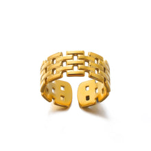 Load image into Gallery viewer, 316L Stainless Steel Rings for Women Gold Color Never Fade Luxury Classic rings wedding couple rings Jewelry Free Shipping