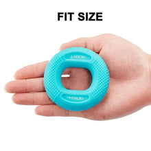 Load image into Gallery viewer, Silicone Hand Grip Strengthener Exerciser Wrist Force Circle Fitness Enhancer